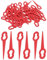 KGDUYC 50 pcs Pièces de Remplacement pour Tondeuses à Gazon, en Plastique, Accessoires pour Coupe-Herbe, Ensemble de Remplacement