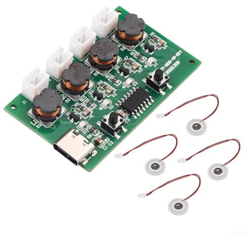 5V Module USB Humidifier Atomization Plate Circuit Board, DIY Humidifier Kit, Mist Maker Module Controller Part Circuit Board Nebulizers(C)