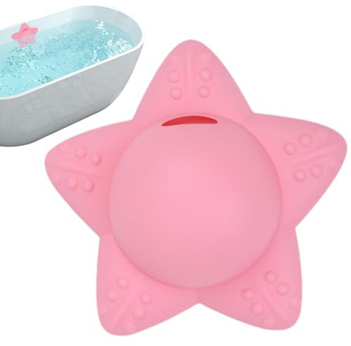 Tuxxjzm Bathtub Overflow Blocker - Drain Cover Bathroom Silicone Overflow Drain Block - Strong Seal 5 Suction Cups Bath Tub Drain Plug for Warmer Bath Home