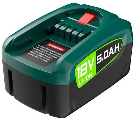 5000mAh PBA 18V Replacement Battery for Bosch PBA PSB PSR Battery for 18V Green Tools Home and Garden18V System, Gardena18V battery (Not compatible with Bosch vacuum cleaner Unlimited series)