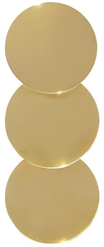 Ersatzplättchen Gold Räucherplättchen aus Messing – Hitzebeständiges Ersatzplättchen für Weihrauchbrenner & Räucherstövchen, Ø 5 cm, Universelle Passform