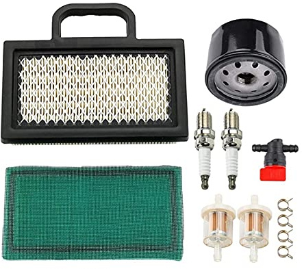 DEMULAX Luftfilter Ölfilter Rasenmäher Traktor Schneefräse, for Briggs und Stratto, 499476S 698754 Luftfiltration für Rasenmäher
