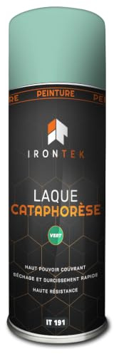 Fahrgestell Lackspray Grün - IRONTEK - 400ml | IT191 | 3-in-1 Grundierung Rostschutz | Metall Aluminium | Seidenmatt | Trocknung 20 Min