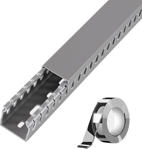 Bodenabdeckungen Kommerziell Kabelkanäle Für Elektrische Kabel 2m, Selbstklebend Kabelabdeckungsset & Kabelkanal Für Die Wand Organisieren, Verstecken Von TV/Video/Kamera-Kabeln(Gray,80x50mm/3.1x2in)