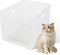 Litter Box Shield, 17.7 Lx13.8 Wx13.8 H(Upgraded) High Sided Cat Litter Box Pee Shields Waterproof, Foldable Easy Clean Pet Cat/Kitty/Kitten Litter Box Splash Guard(Without Pan)