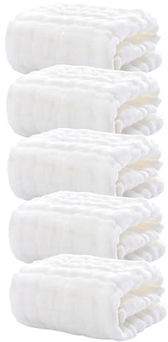 JOINPAYA 5stücke Musselinwaschlappen Gesicht Handtuch Spucktuch Sabbertuch Für Neugeborene Mit Hoher Saugfähigkeit Leicht Zu Waschen Und Schnell Trocknend