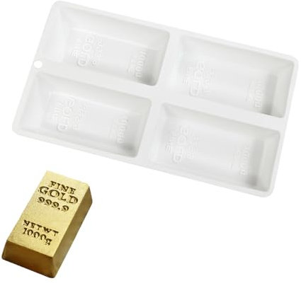 PLCPDM Moules Silicone en Forme Brique en Or