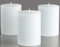 Rauchfreie Stumpenkerzen für stilvolle Ambiente – Hygge-Deko für Zuhause, Hochzeit & Wellness (Weiß, 7,5 x 10cm(3er-Pack))