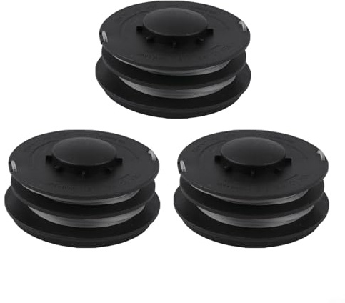 Zilimontt Doppelfaden Rasentrimmer Spulen für Elektro-Rasenmäher, kompatibel mit Gardenline GLR 450-459 Serie, King Craft KCR 450/500, Top Craft