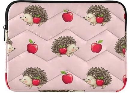Gesteppte Laptop-Hülle, niedliche Igel, Notebook-Computerhüllen, Laptophülle, groß