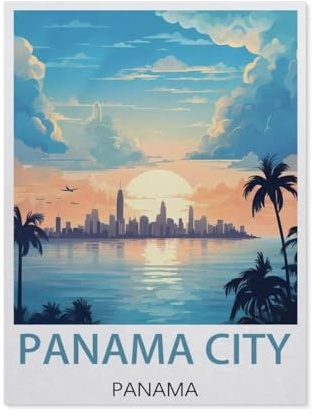 1000 Piece Jigsaw Puzzle for Adults，Panama City Panama，Paper Puzzle - for Adults Teens Educational Toys Gifts（50x70cm）-EX81