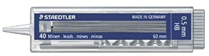 STAEDTLER 376449 Pack 40 Minen Hb C/Puls Hb, 0.5 mm
