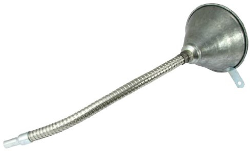 Service Oil Funnel With Flex Pipe Steel Bendable Universal Spout Funnel with filter for All Oils, Water, Diesel Fuel and Other Liquids