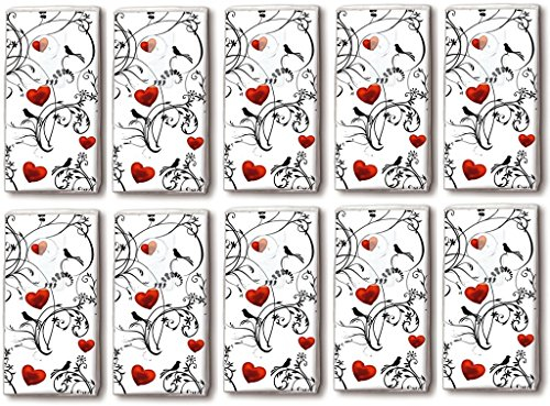 Taschentücher Ornament - Für Hochzeiten - 10 Packungen (10x10 Stück)
