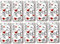 Taschentücher Ornament - Für Hochzeiten - 10 Packungen (10x10 Stück)