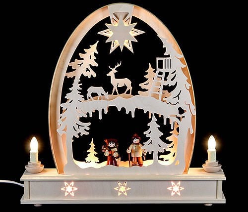 Seidelbogen Waldmotiv - 36cm x 34cm