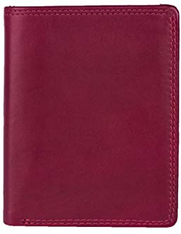LEAS Portadocumenti, Vera Pelle, Rosso Card-Collection''
