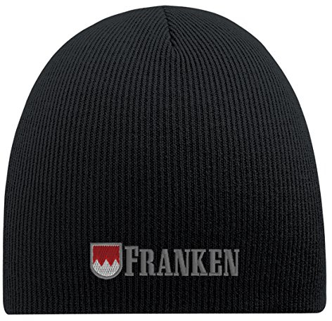 Fan-O-Menal Beanie Mütze Franken Wappen 54831 schwarz