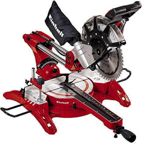 Einhell Troncatrice radiale TC-SM 2534 Dual | 2350 W | prof./largh. taglio 75 x 340 mm | Lama 250 mm | Testa inclinabile su entrambi i lati | Funzione di taglio in spinta