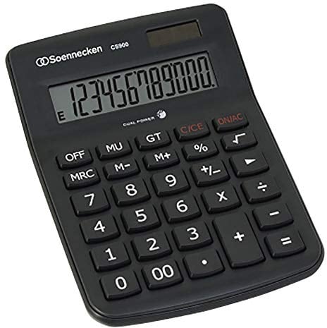 Soennecken Tischrechner CS900 8662 schwarz
