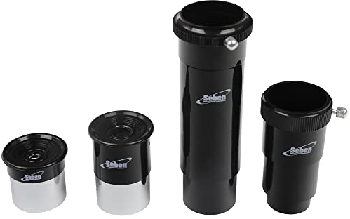 Seben Ocular 4mm + 20mm + Lente erectriz + Lente de Barlow 1,25 OS2