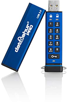iStorage datAshur PRO 16 GB | Verschlüsselter USB-Speicherstick | Zertifiziert nach FIPS 140-2 Level 3 | Passwortgeschützt | Staub-/wasserbeständig