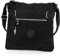 Bag Street Damen sportliche Handtasche Umhängetasche Schultertasche aus Nylon (Schwarz)
