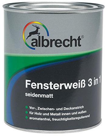 Albrecht Fensterweiß 3-in-1, 750 ml, reinweiß, 3400550100000000750