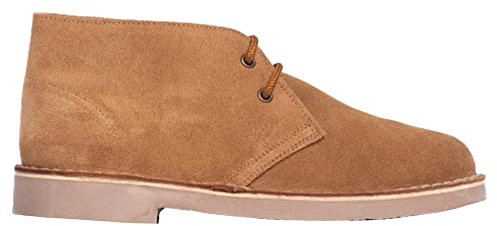 Roamers Adults Unisex Real Suede Unlined Desert Boots (14 UK) (Sand)