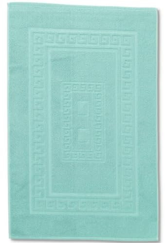 CASA TESSILE Tappetino da bagno in spugna 60 x 120 cm Torino - Verde Acqua