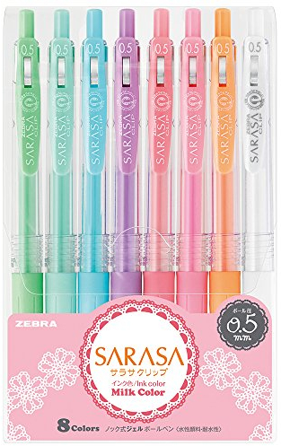 Zebra Sarasa Clip 0,7 Farbset MK-8 0.5mm