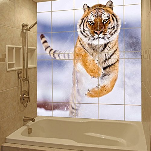 AnOL (10 x 10 cm) Personalizado Impermeable azulejo baño Pegatinas de Pared impresión/baño Fotos, Fotos Ornamentos Pegatinas/imprimible Brillante, Mate Cartel Adhesivo Personalizado