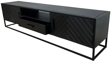 Meuble bas commode Meuble Bois Massif Télévision TV Salon tiroirs