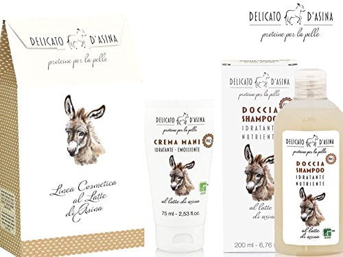 CONFEZIONE DELICATO D'ASINA BIO -Crema mani+Doccia shampoo