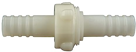 tecuro Schlauchverschraubung 3/3, beidseitig Ø 32 mm - Nylon weiß