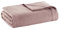 Madison Park Sommerdecke aus 100% ägyptischer Baumwolle, atmungsaktiv, Waffelstrick, klassisches Design, ganzjährige, leichte Decke für Bett, Couch und Sofa, Rosa, Doppelbett/Queen (229 x 229 cm)