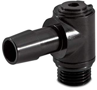 Mishimoto MMFT-M16-10SBK 90° Banjo Swivel M16 x 1,5 1/2 Zoll Widerhaken-Armatur, schwarz
