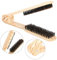 Salón de peluquería plancha de pelo peine de madera de doble cepillo antiestático, profesional en forma de V peine enderezadora peine pinza peine herramienta de peluquería