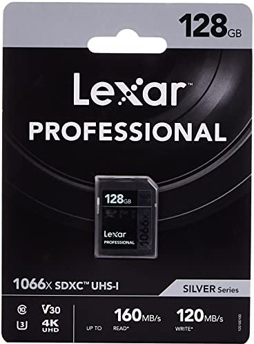 LEXAR Carte SDXC 128 Go Professional 1066X UHS-I V30 U3