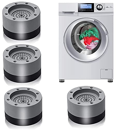 4 Stück Waschmaschine Füße Pad,Anti Vibration Waschmaschine,Schwingungsdämpfer,Antivibrationsmatte,Vibration Dämpfer Pads,Waschmaschine Fußpolster, für Waschmaschinen und Trockner