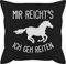 Kissen 50x50 - Pferde - Mir reichts ich geh Reiten - 50 x 50 cm - Schwarz - pferdekissen pferdeliebhaber gehe schmusekissen kissen+mit+pferdemotiv sprüche pferd horse kissenbezug mit pferden