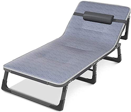 MXXHFC Loungesessel Gartenliege Klappbare Metall-Sonnenliege Outdoor-Garten-Sonnenliege Rückenlehne 4-Fach verstellbar