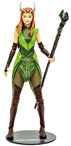 McFarlane Toys, 7-Inch Critical Role Vox Machina Keyleth Action Figure with 22 Moving Parts, Collectible Critical Role Figure with Collectors Stand Base – Ages 14+