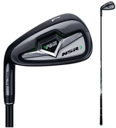 Left Handed Golf Club Iron Golf Irons Mens Women NSR3#7 Professional Pole R/S Shaft Steel Head Golf Driver (Black,Carbon Rod-R)