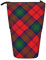 Teleskop-Federmäppchen, Schotten-Stil, Clan Lindsay Tartan, kariert, stehend, Kosmetiktasche, Make-up-Tasche