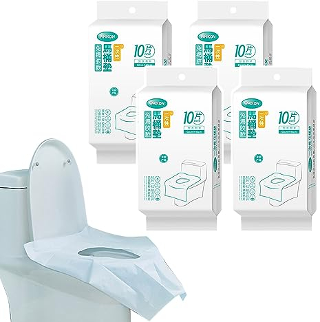 40 Protège-Sièges Jetables - Ultra-Doux & Étanches | Hygiène Maximale pour Familles, Femmes Enceintes et Enfants (Bleu)