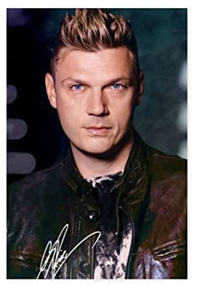 ZAPORA Poster von Sänger Nick Carter 1 Leinwand Poster Schlafzimmer Dekor Sport Landschaft Büro Zimmer Dekor Geschenk Unrahmen-Stil 50 x 75 cm
