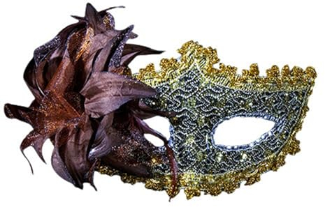 Venezianische Maskerade Maske, Metall Maskerade Maske Sexy Venezianische Faschingsmasken Masked Singer Plüschtier Handgefertigte Venezianische Maske Augenmaske Ballmaske Karneval Damen Und Herren M