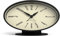 NEWGATE® Ronnie Wecker | Ovales Retro-Design | Schwarzes, weiches gummiertes Finish | Ideal für Nachttisch, Schreibtisch oder Regal | Modernes Retro-Accessoire für Schlafzimmer