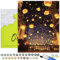 Oh Art! Malen Nach Zahlen Erwachsene Set Mit 3 Pinseln Und Acrylfarben Gemälde Acrylic Malerei DIY Leinwand 40 x 50 cm Himmelslaternen